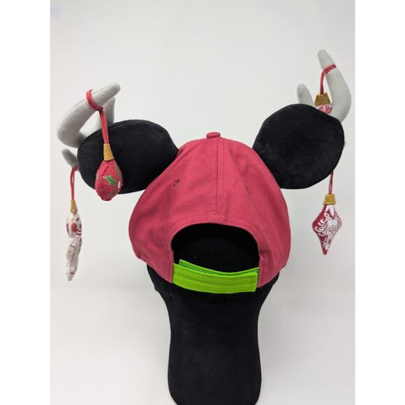 Disney Parks Light Up The Holiday Mickey Mouse Ears Adjustable Hat LIGHTS TESTED - Picture 5 of 9
